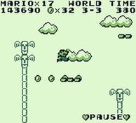 une photo d'Ã©cran de Super Mario Land sur Nintendo Game Boy